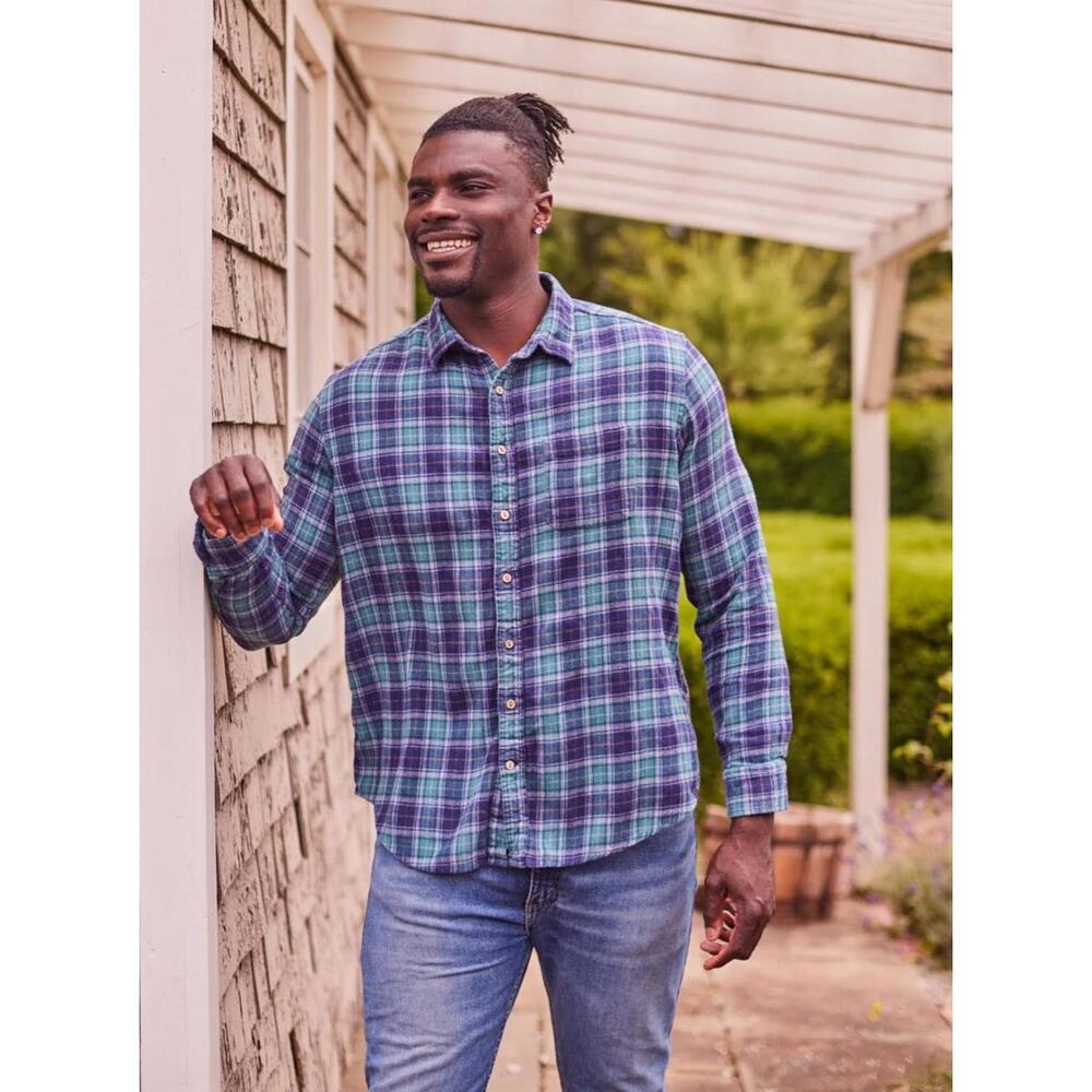 One‎ World Brothers Flannel Shirt Mens Small